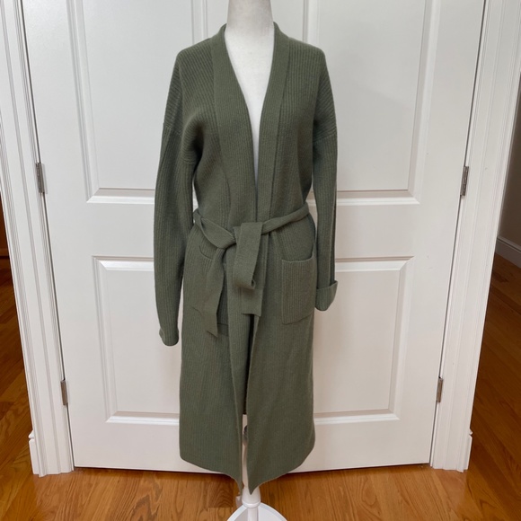 Last one !!!!Belted Cashmere Duster Cardigan from M MAGASCHONI size M - Picture 1 of 7